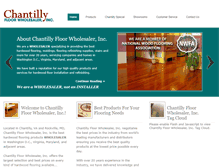 Tablet Screenshot of chantillyfloor.com